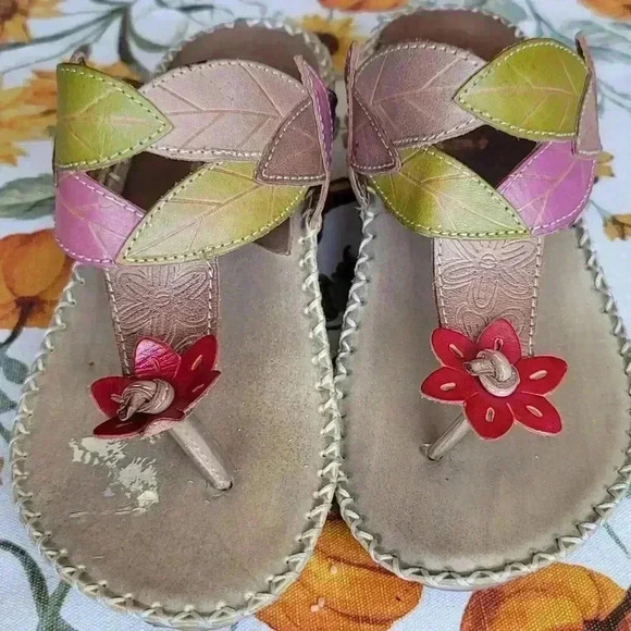 L'artiste By spring step CAROLYN Floral sandals SIZE 38 /  7.5-8 US - Picture 3 of 10